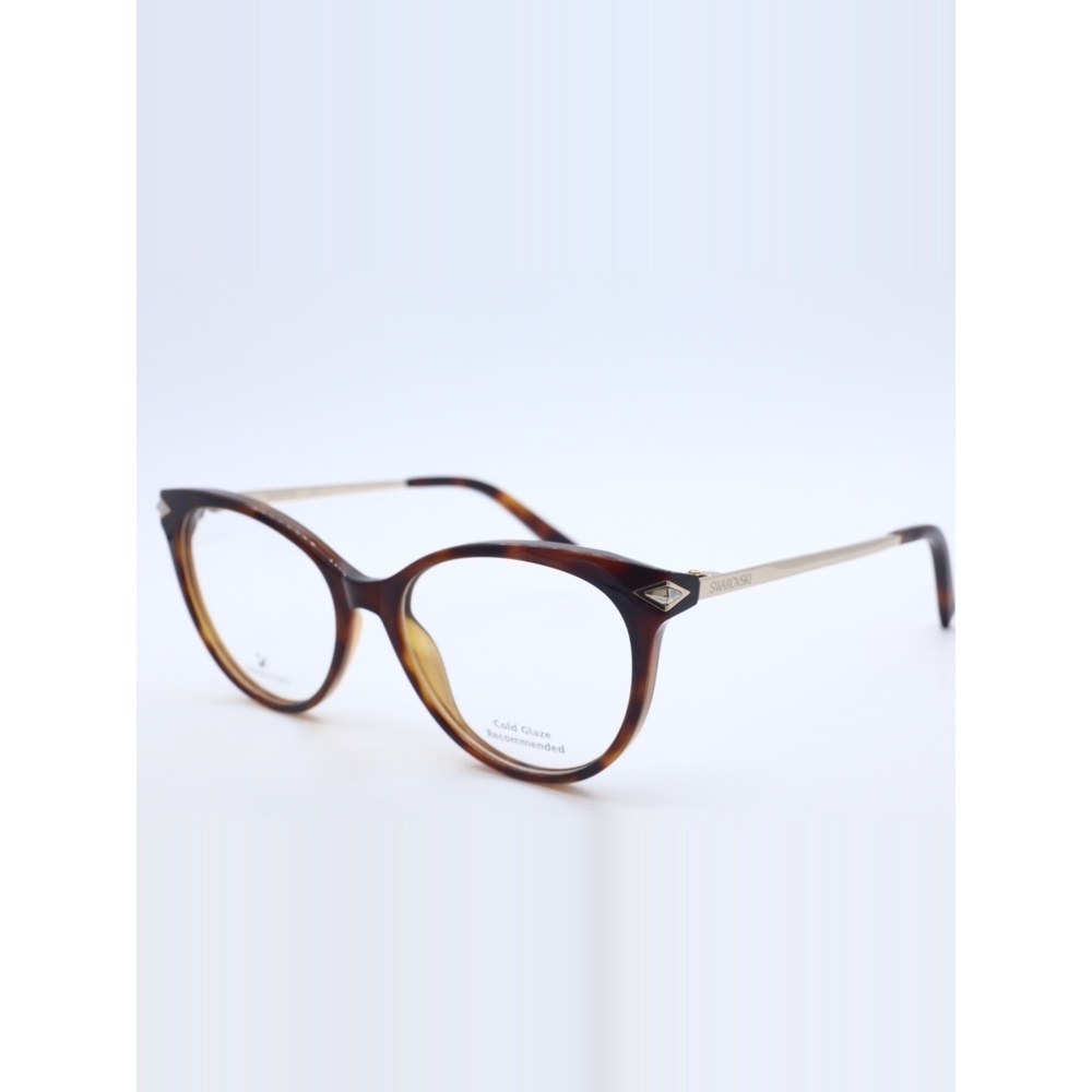 Swarovski SK5312 052 Tortoise Plastic Cat Eye Optical Eyeglasses Frame 51-16-140
